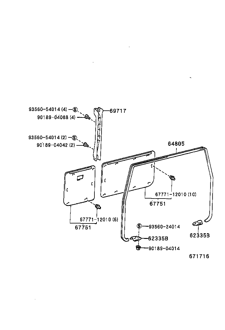 67006-90K15 PANEL SUB-ASSY, BACK DOOR product image