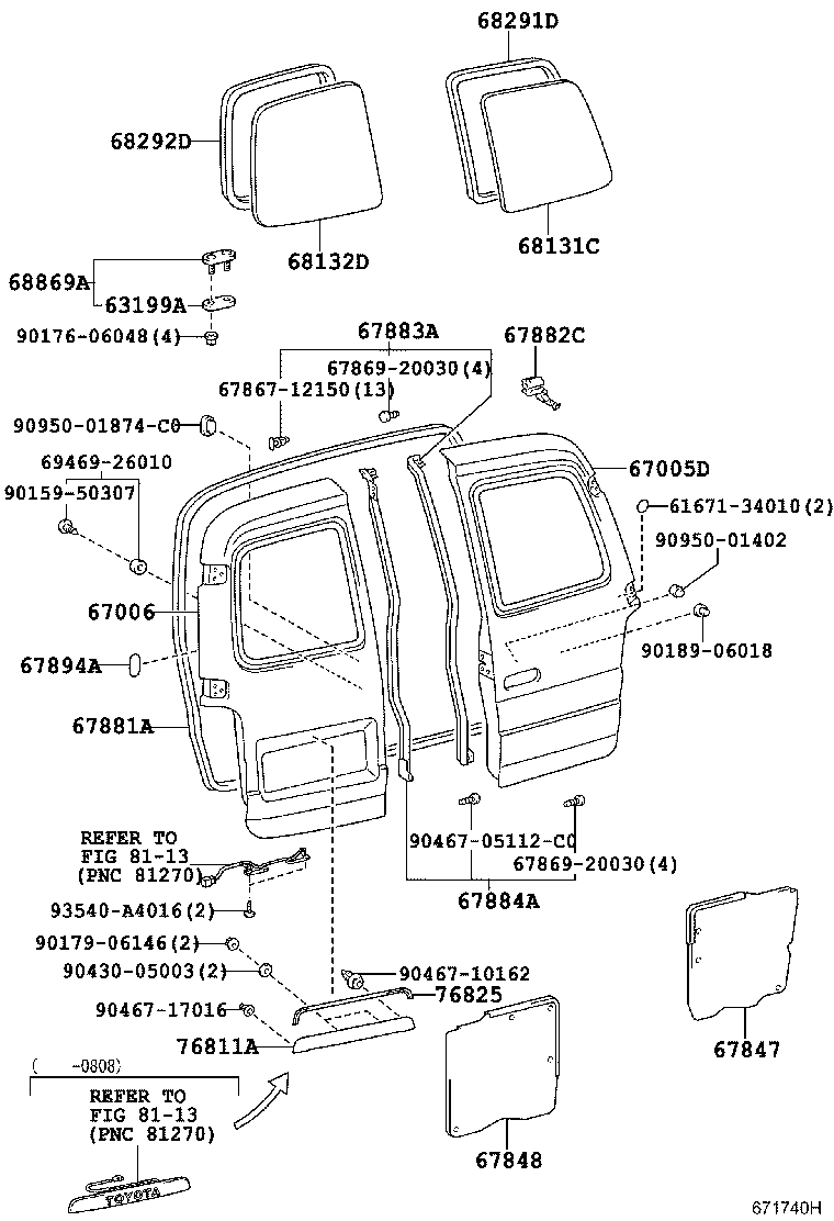 67751-26020 BOARD, BACK DOOR TRIM product image