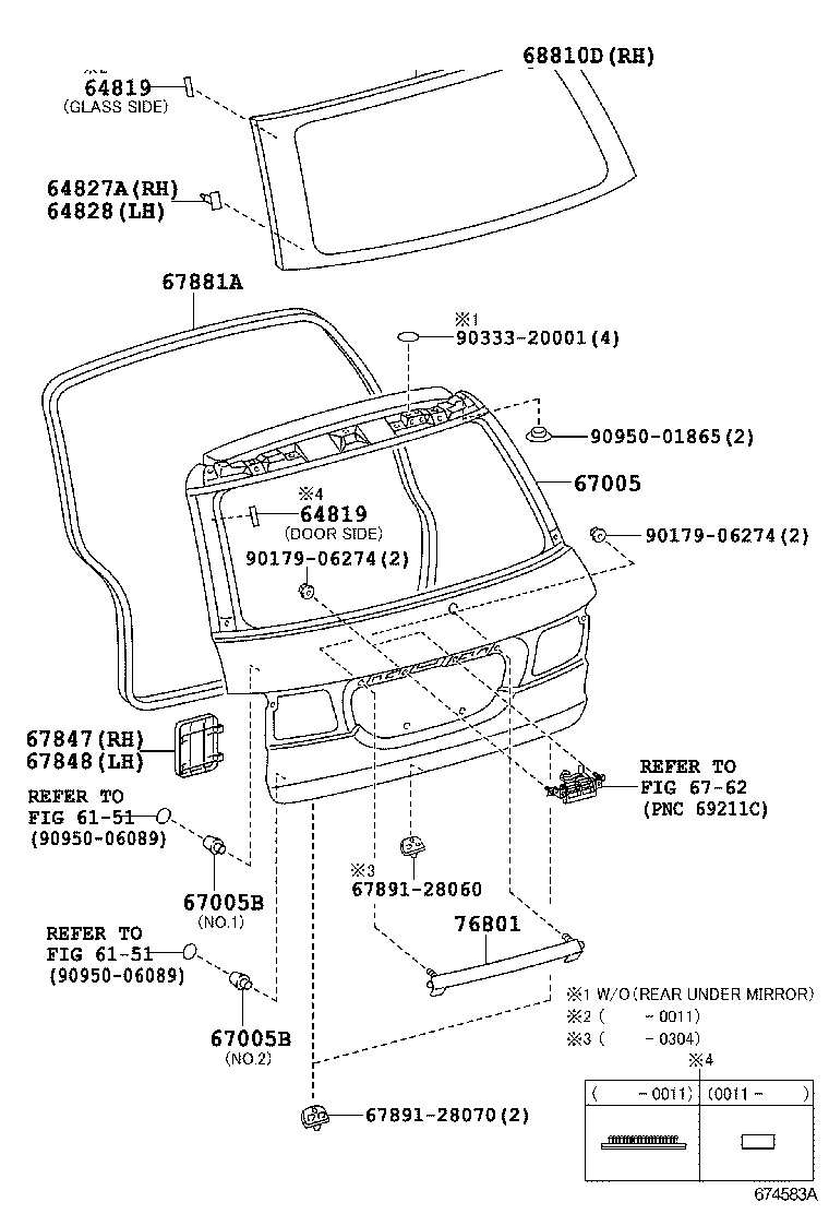 69401-38010 STOPPER, BACK DOOR SIDE MALE, RH product image