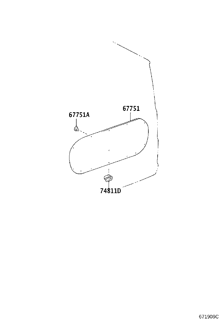 67005-52691 PANEL SUB-ASSY, BACK DOOR product image