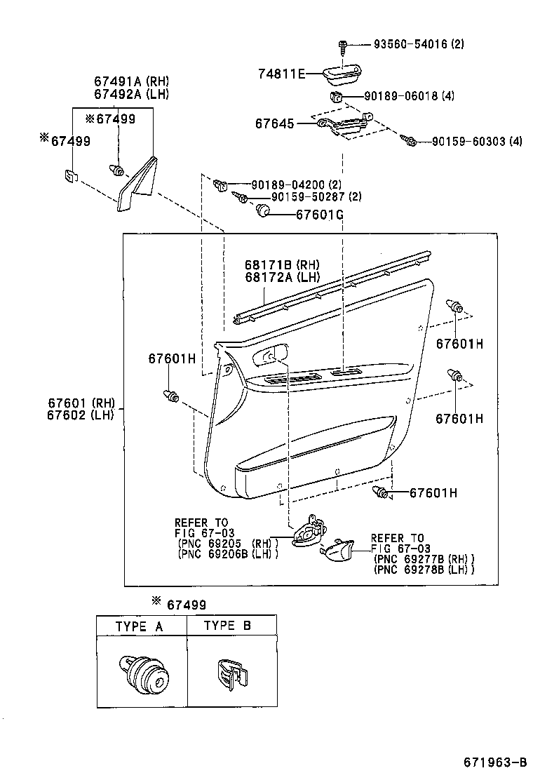 67404-63010 FRAME SUB-ASSY, FRONT DOOR, REAR LOWER LH product image