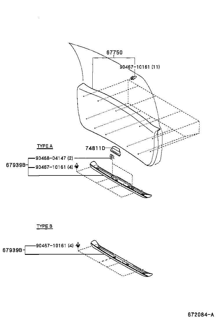67005-1F620 PANEL SUB-ASSY, BACK DOOR product image