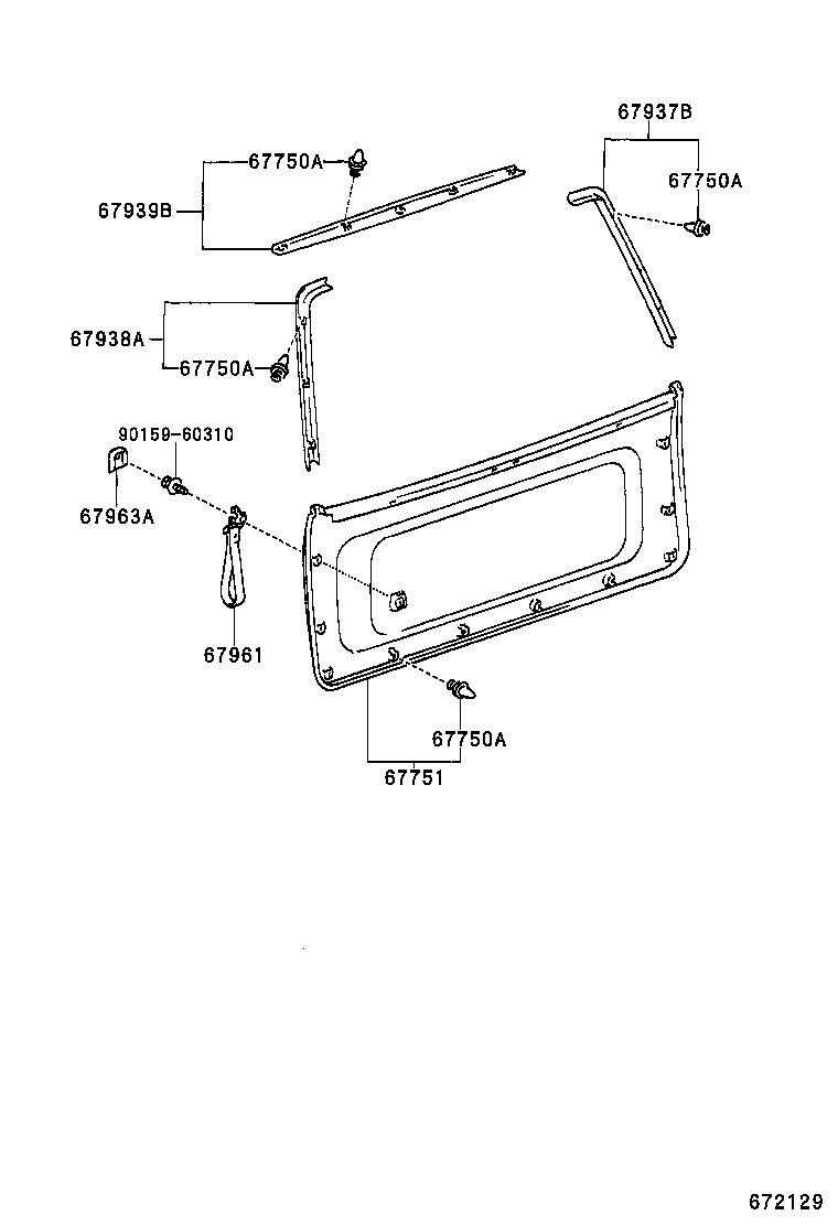 67005-0C080 PANEL SUB-ASSY, BACK DOOR product image