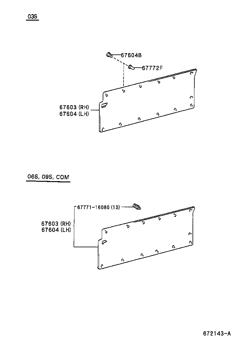 67003-26040 DOOR SUB-ASSY, SLIDE, RH product image