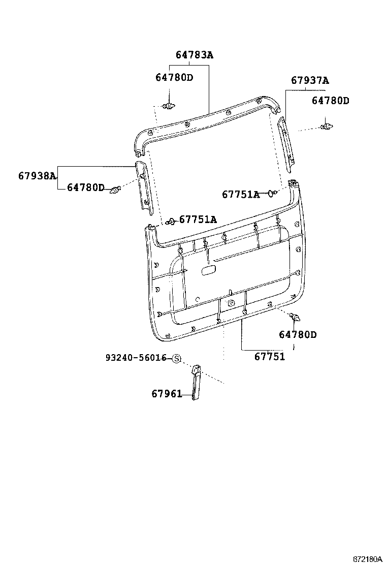 67005-2R510 PANEL SUB-ASSY, BACK DOOR product image