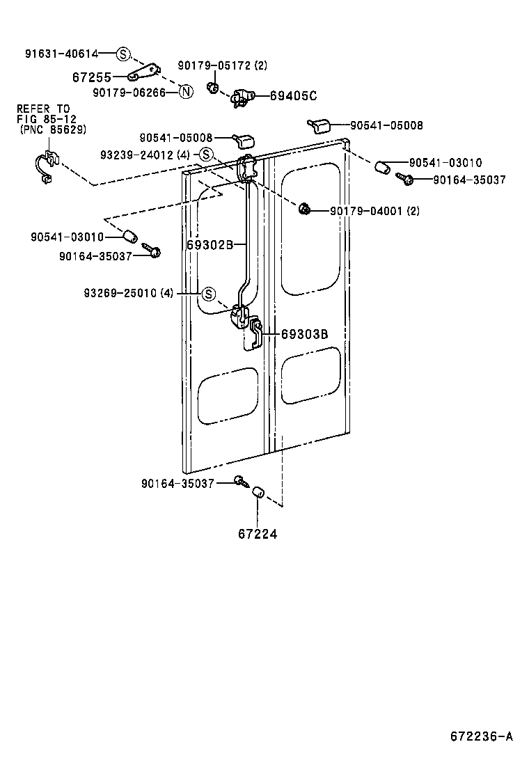 68790-36022-A0 ARM ASSY, GLIDE DOOR product image