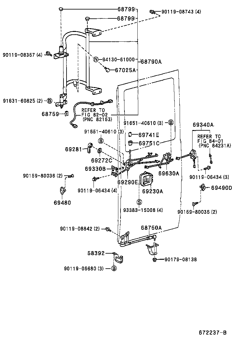 68790-36022-A0 ARM ASSY, GLIDE DOOR product image