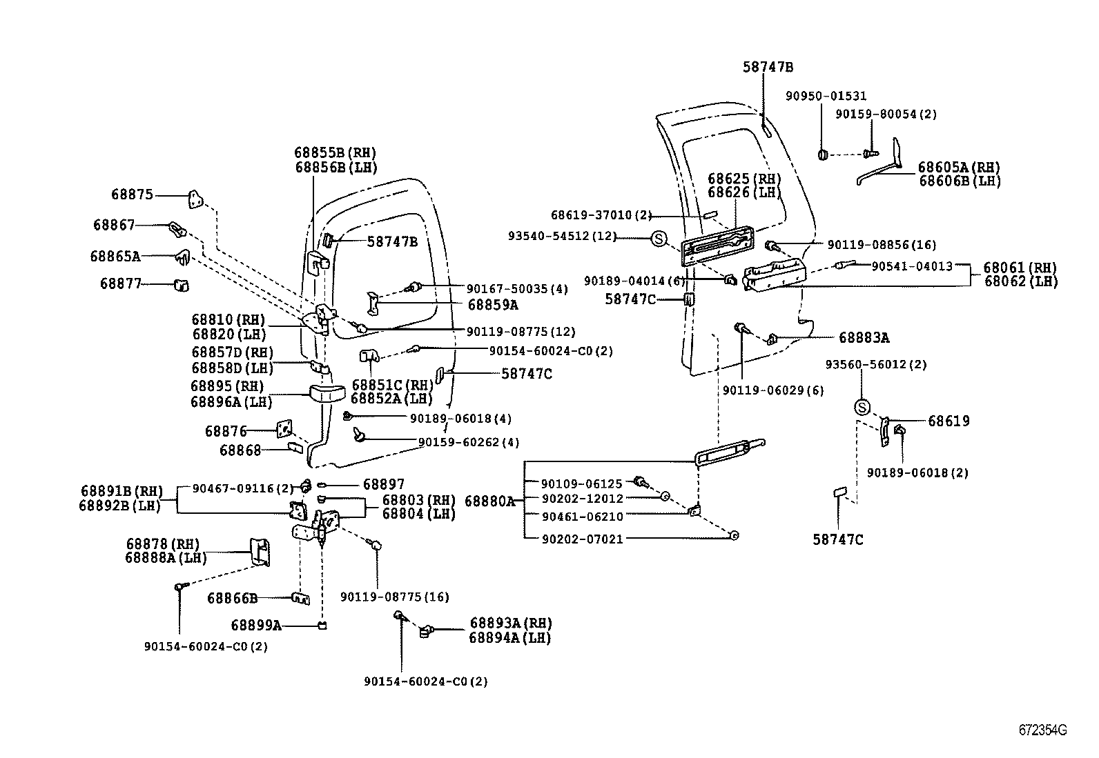 69150-37010 ACTUATOR ASSY, BACK DOOR LOCK product image