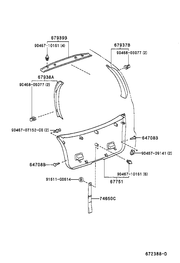 60751-13090 PANEL SUB-ASSY, BACK DOOR product image