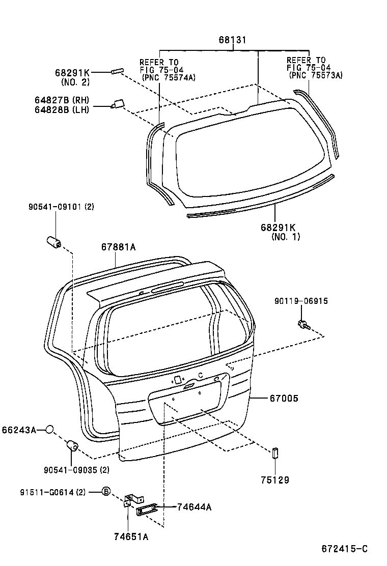 60751-13090 PANEL SUB-ASSY, BACK DOOR product image