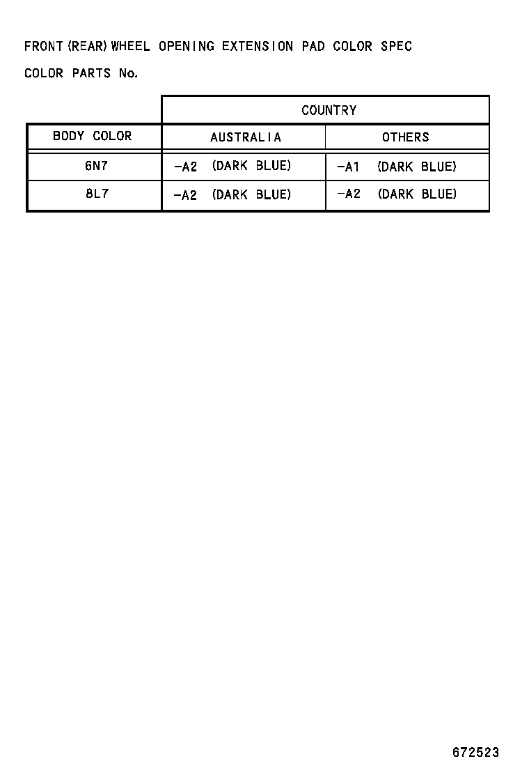 67091-35010 COVER, FRONT DOOR FRONT LOWER FRAME, UPPER RH product image