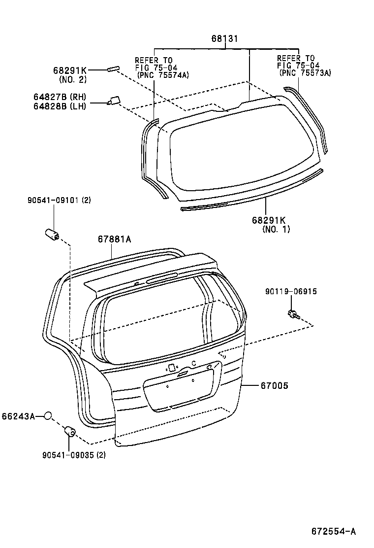 67005-1F761 PANEL SUB-ASSY, BACK DOOR product image