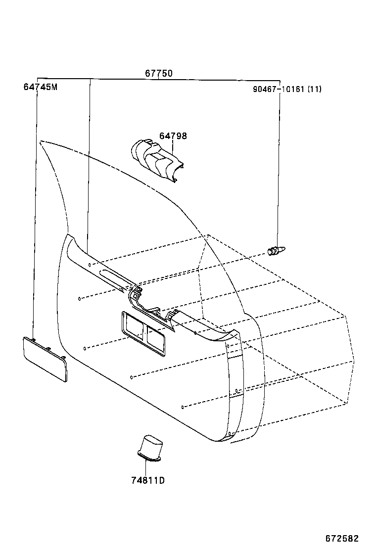 81952-02010 COVER, REAR LAMP product image
