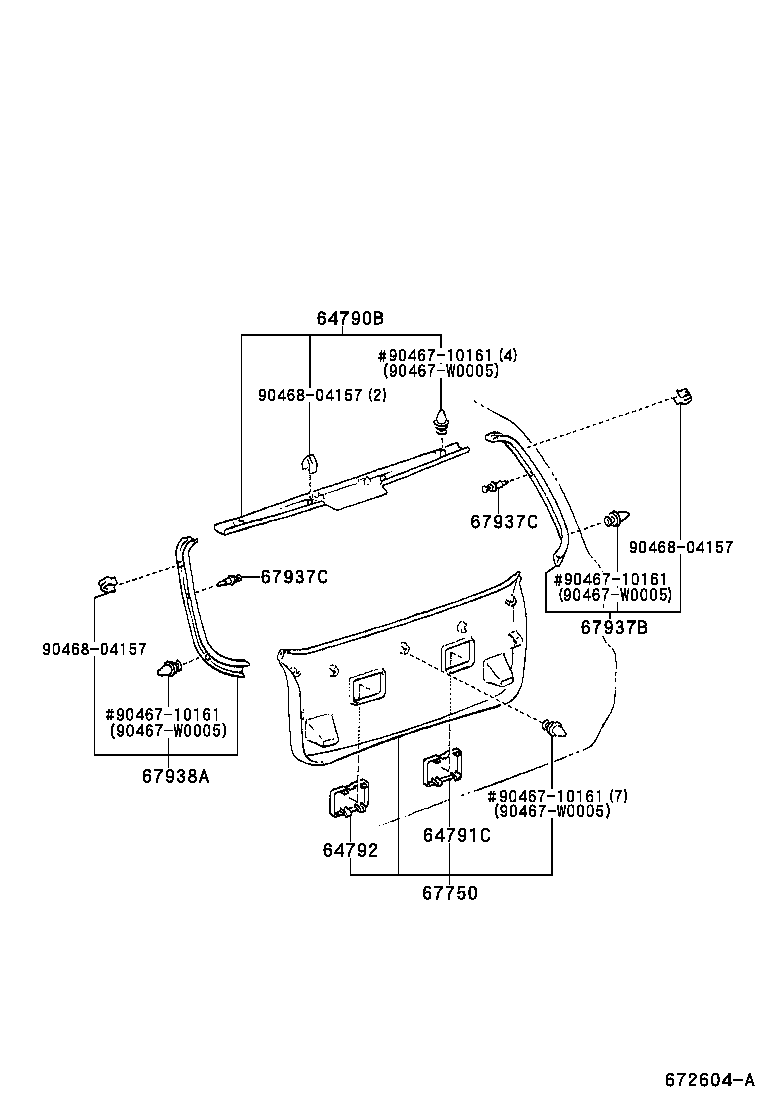 67005-02060 PANEL SUB-ASSY, BACK DOOR product image