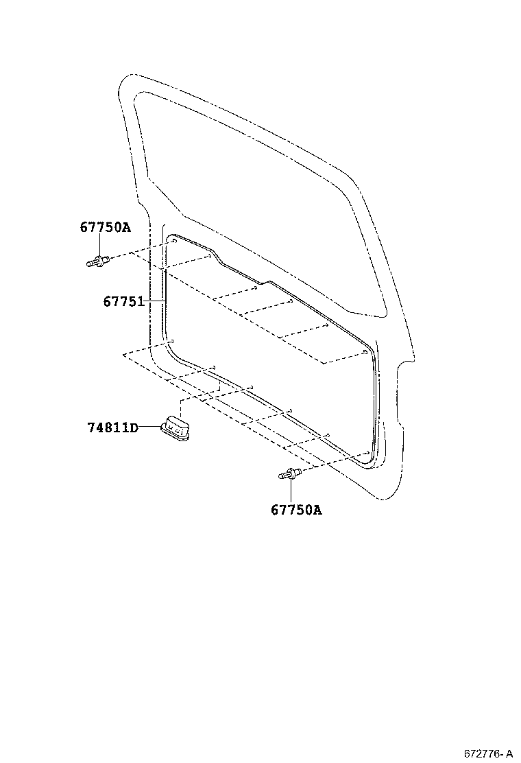67005-52420 PANEL SUB-ASSY, BACK DOOR product image
