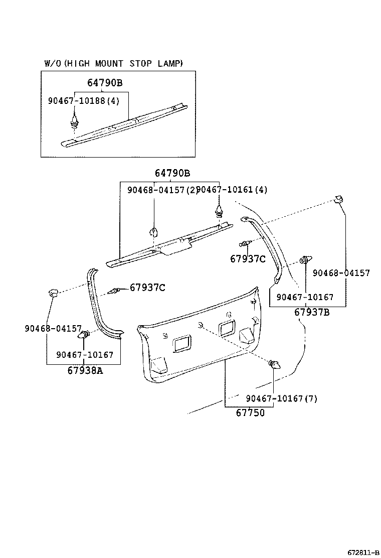68105-02100 GLASS, BACK DOOR product image