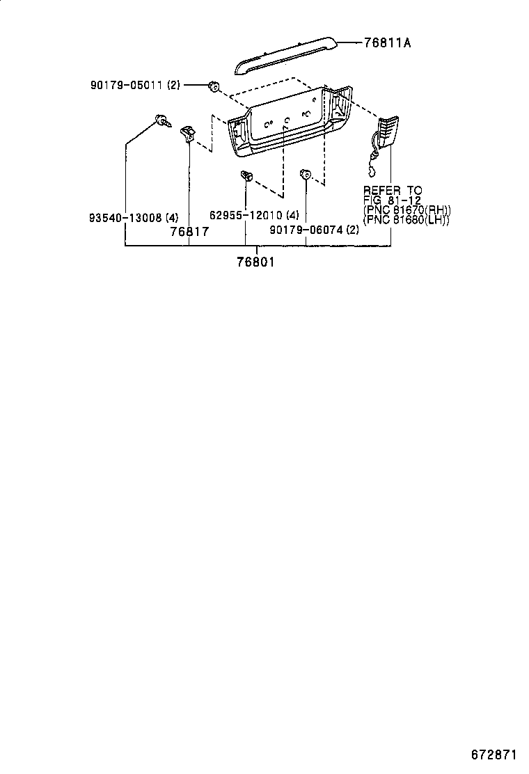 67005-6B151 PANEL SUB-ASSY, BACK DOOR product image