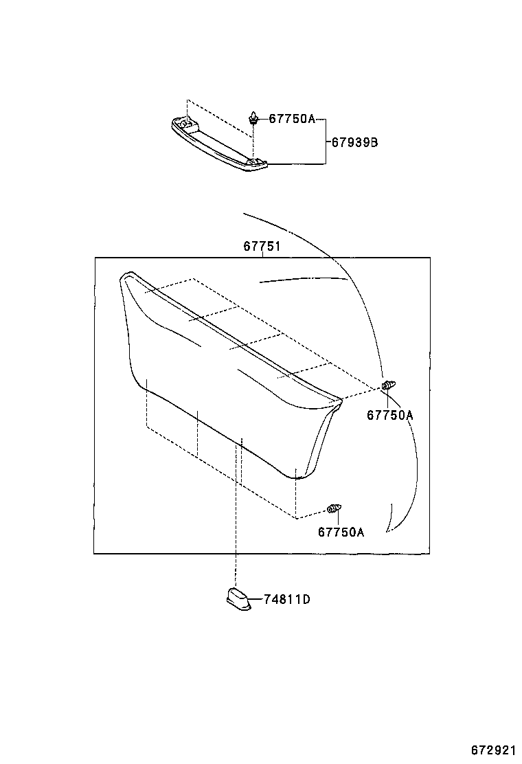67005-52570 PANEL SUB-ASSY, BACK DOOR product image