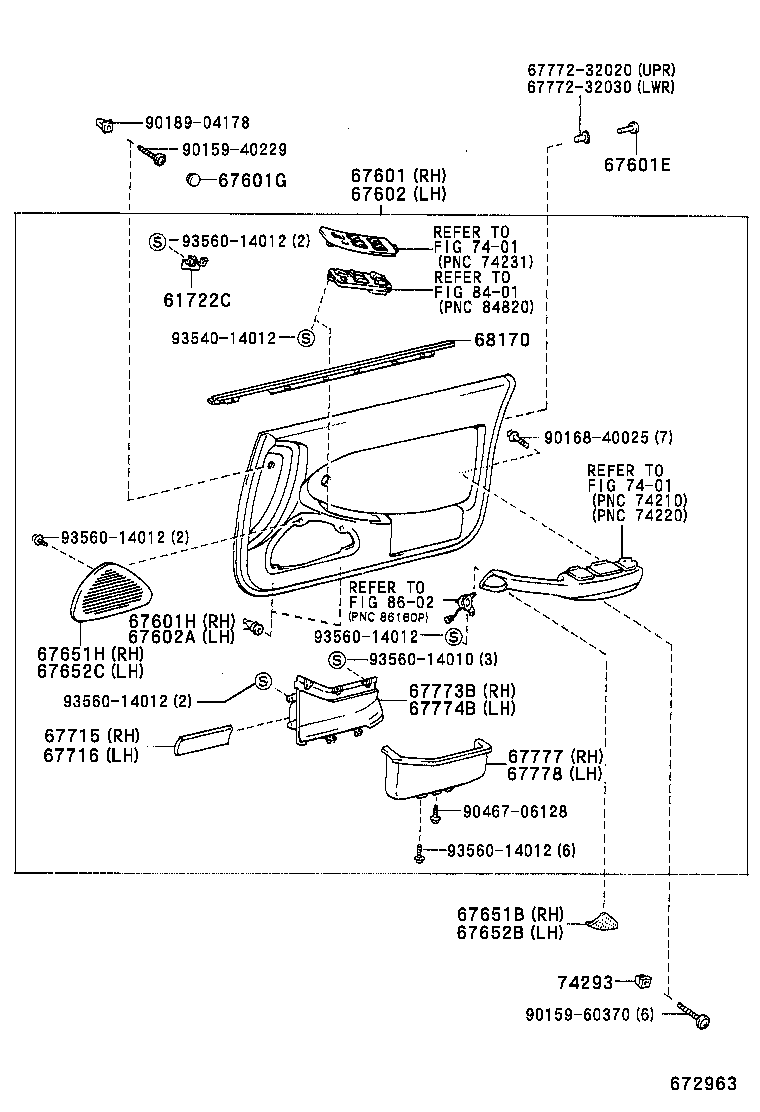 67503-32010 FRAME SUB-ASSY, FRONT DOOR, FRONT LOWER RH product image