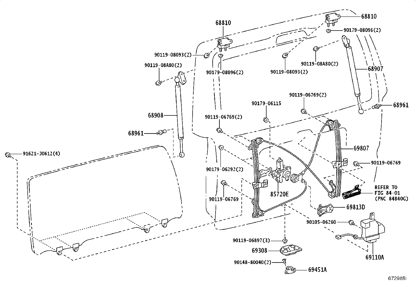 Toyota 69410-35030 PLATE, DOOR LOCK STRIKER