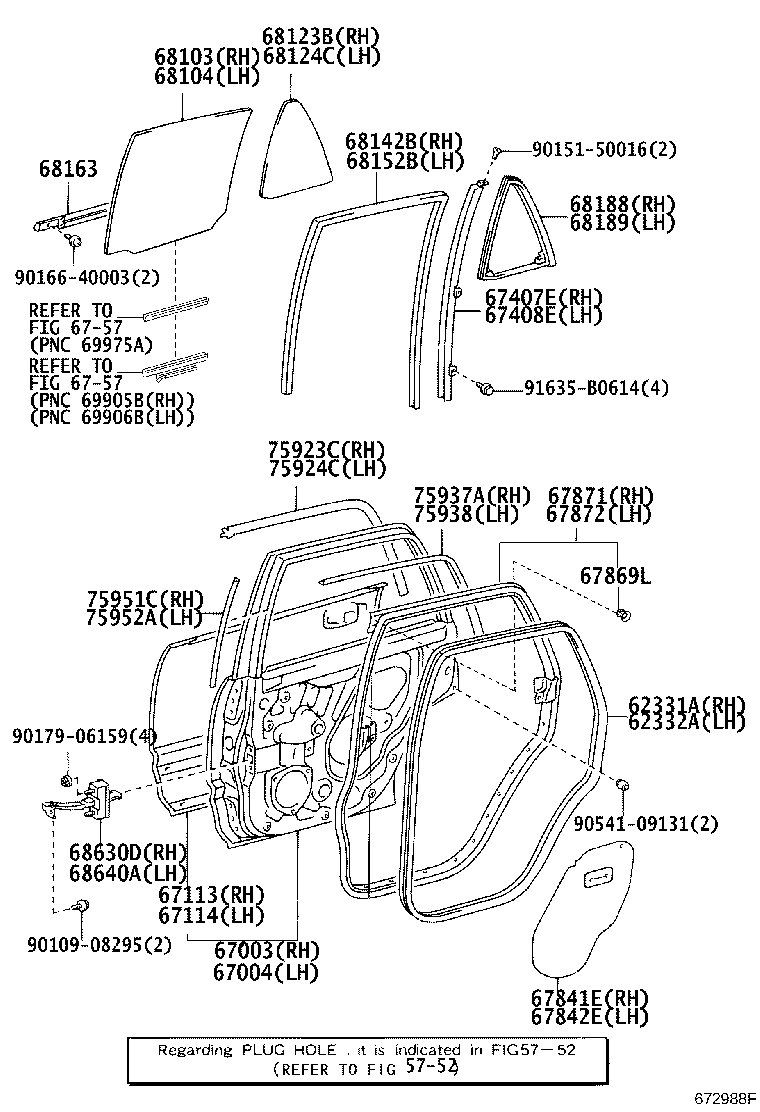 67003-35161 PANEL SUB-ASSY, REAR DOOR, RH product image