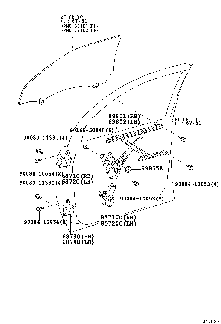 Toyota 68710-0C010 HINGE ASSY, FRONT DOOR, UPPER RH