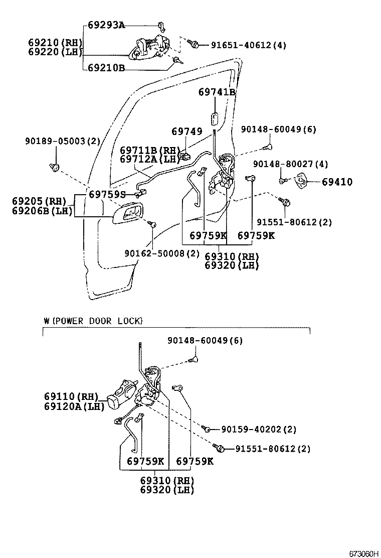 69120-37060 ACTUATOR ASSY, FRONT DOOR LOCK, LH product image