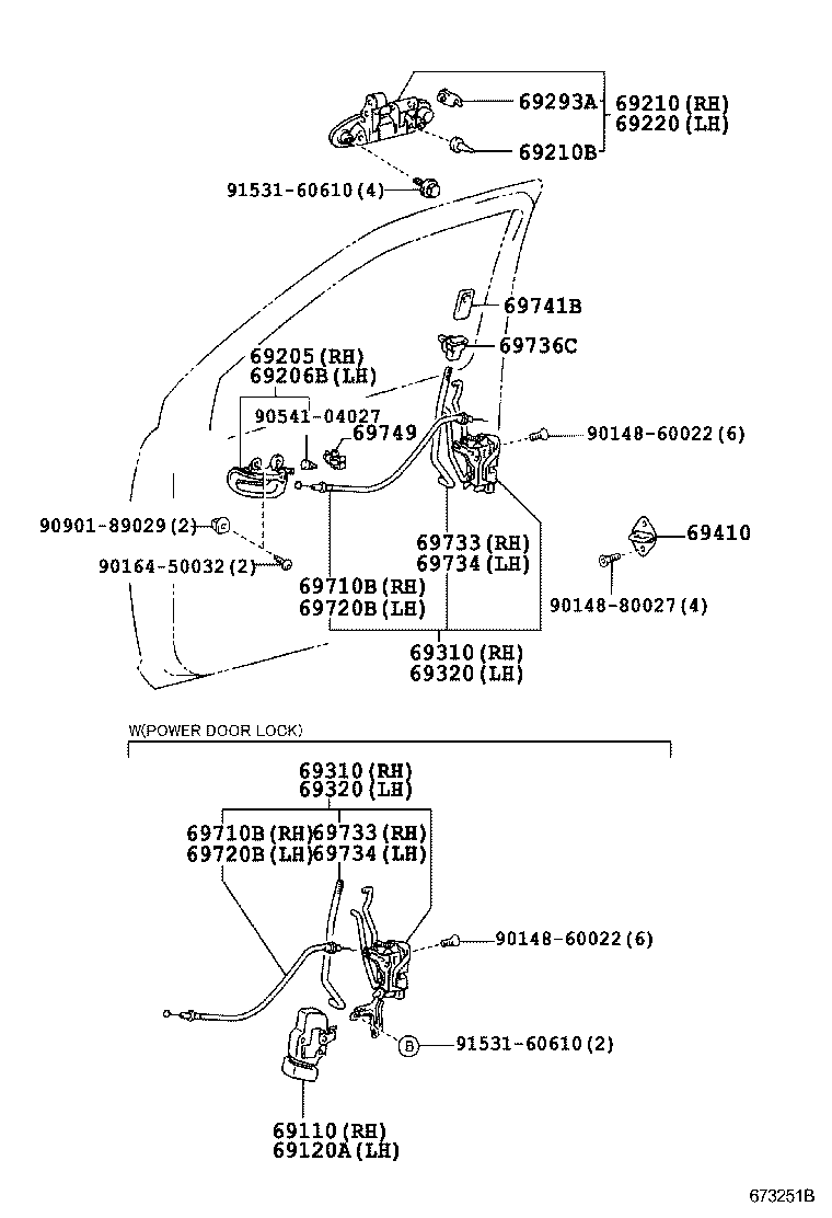 Toyota 90541-04018 CUSHION(FOR FRONT DOOR OUTSIDE HANDLE)