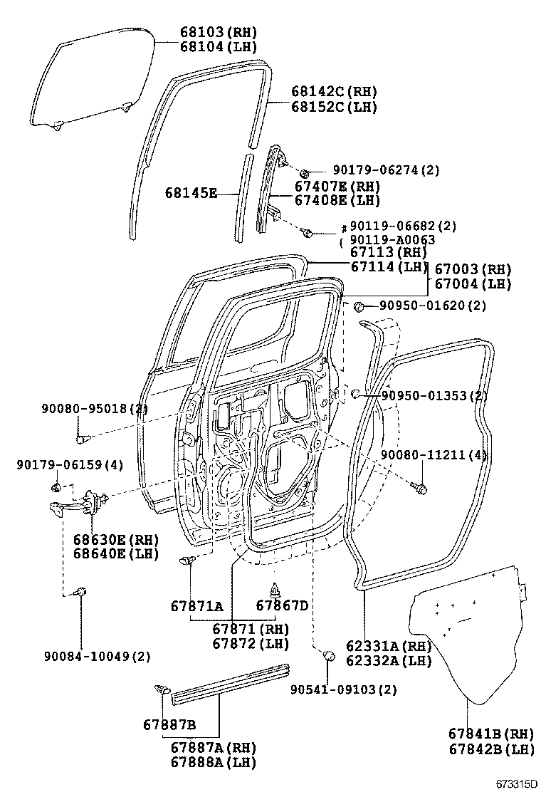 Thumbnail 4 for 62332-0C020-E1
