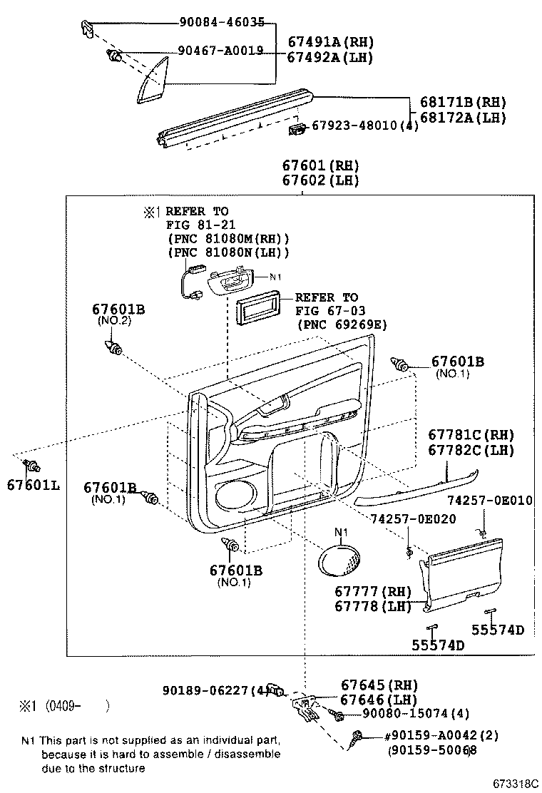 Toyota 67112-0E010 PANEL, FRONT DOOR, OUTER LH