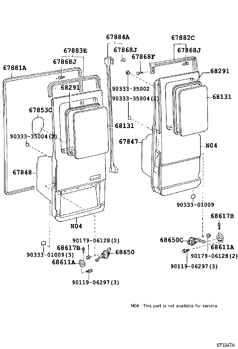 67008-0S010 PANEL SUB-ASSY, BACK DOOR product image