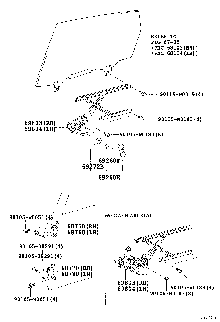 68750-0F010 HINGE ASSY, REAR DOOR, UPPER RH product image