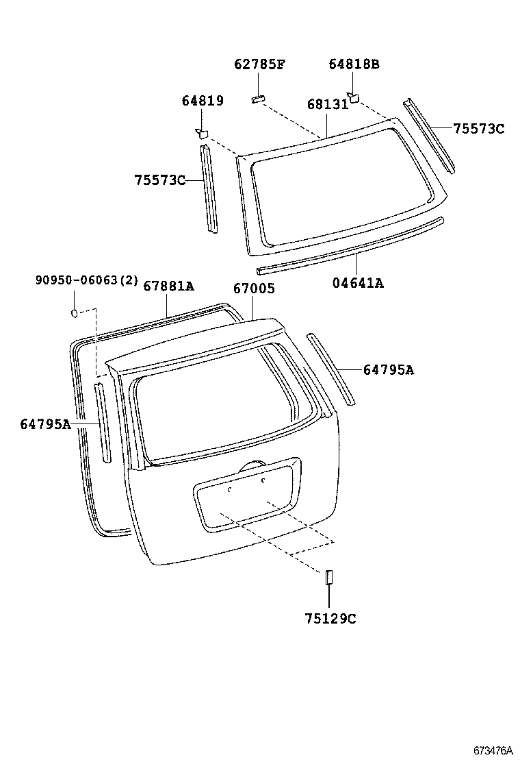 67005-1F620 PANEL SUB-ASSY, BACK DOOR product image