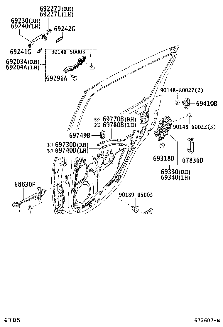68630-B1010 CHECK ASSY, REAR DOOR product image