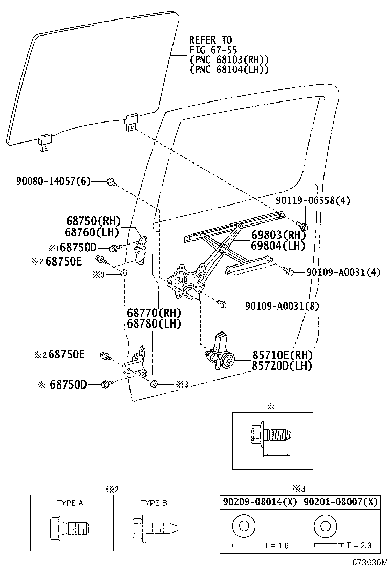 Toyota 68760-0C010 HINGE ASSY, REAR DOOR, UPPER LH