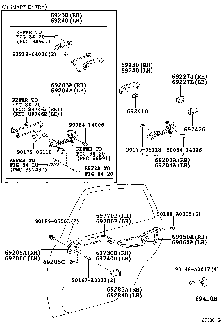 Toyota 69060-AC030 LOCK ASSY, REAR DOOR W/MOTOR, LH