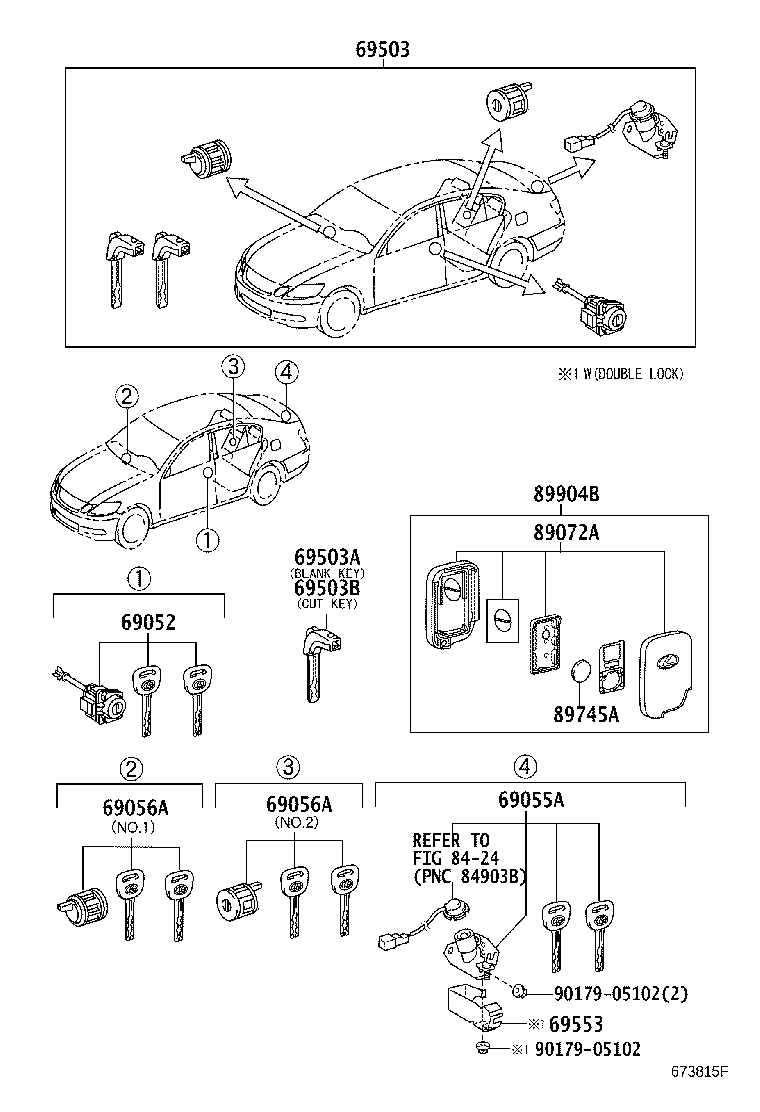 69005-30C30 CYLINDER SET, LOCK product image