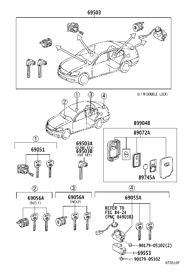 69005-30C30 CYLINDER SET, LOCK product image