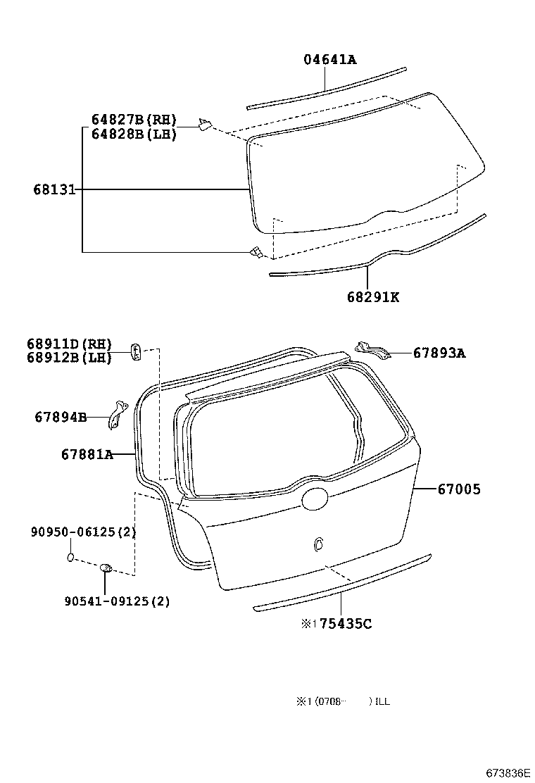 75435-52010 ORNAMENT, BACK DOOR product image