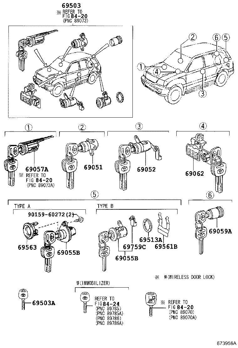 69005-6B320 CYLINDER SET, LOCK product image
