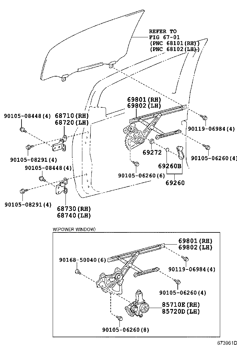 Toyota 68710-12150 HINGE ASSY, FRONT DOOR, UPPER RH