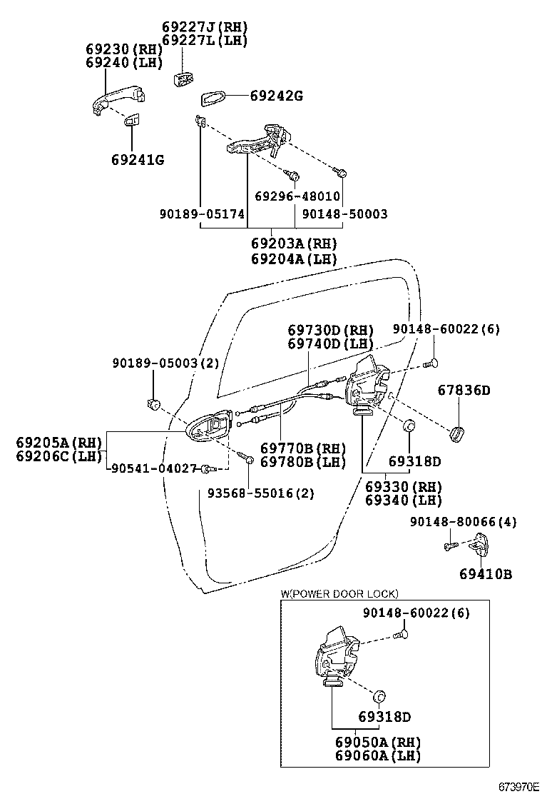 Toyota 67836-12040 COVER, REAR DOOR LOCK CHILD PROTECTION