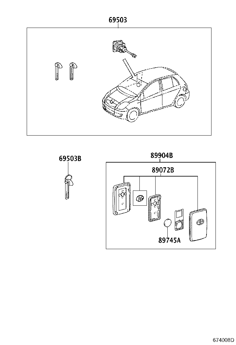 69005-52F30 CYLINDER SET, LOCK product image