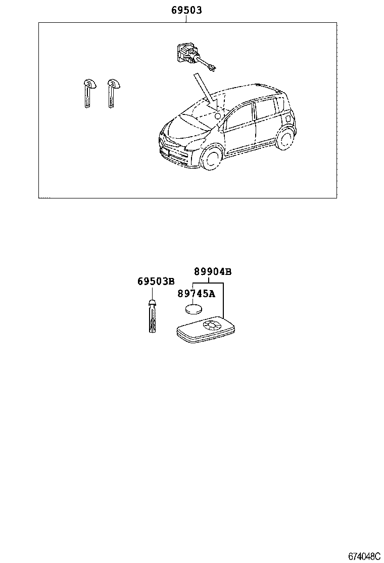 69005-52F10 CYLINDER SET, LOCK product image
