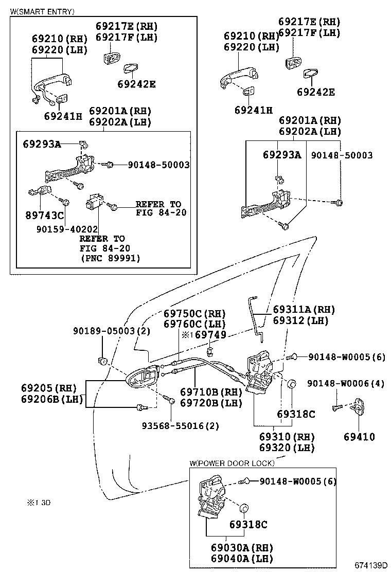 Toyota 69040-0D070 LOCK ASSY, FRONT DOOR W/MOTOR, LH