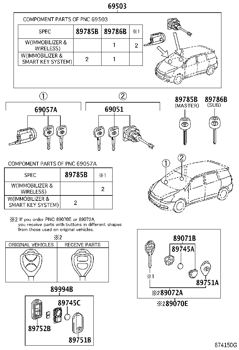 69005-68060 CYLINDER SET, LOCK product image