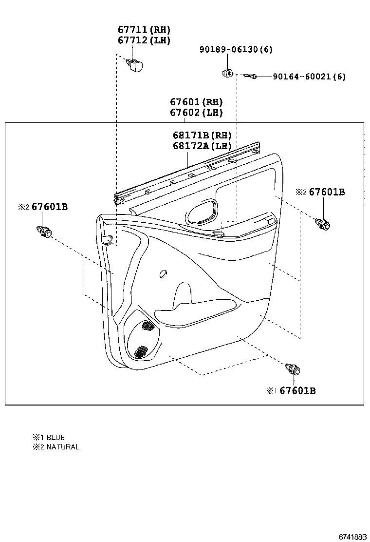 67404-0D070 FRAME SUB-ASSY, FRONT DOOR, REAR LOWER LH product image
