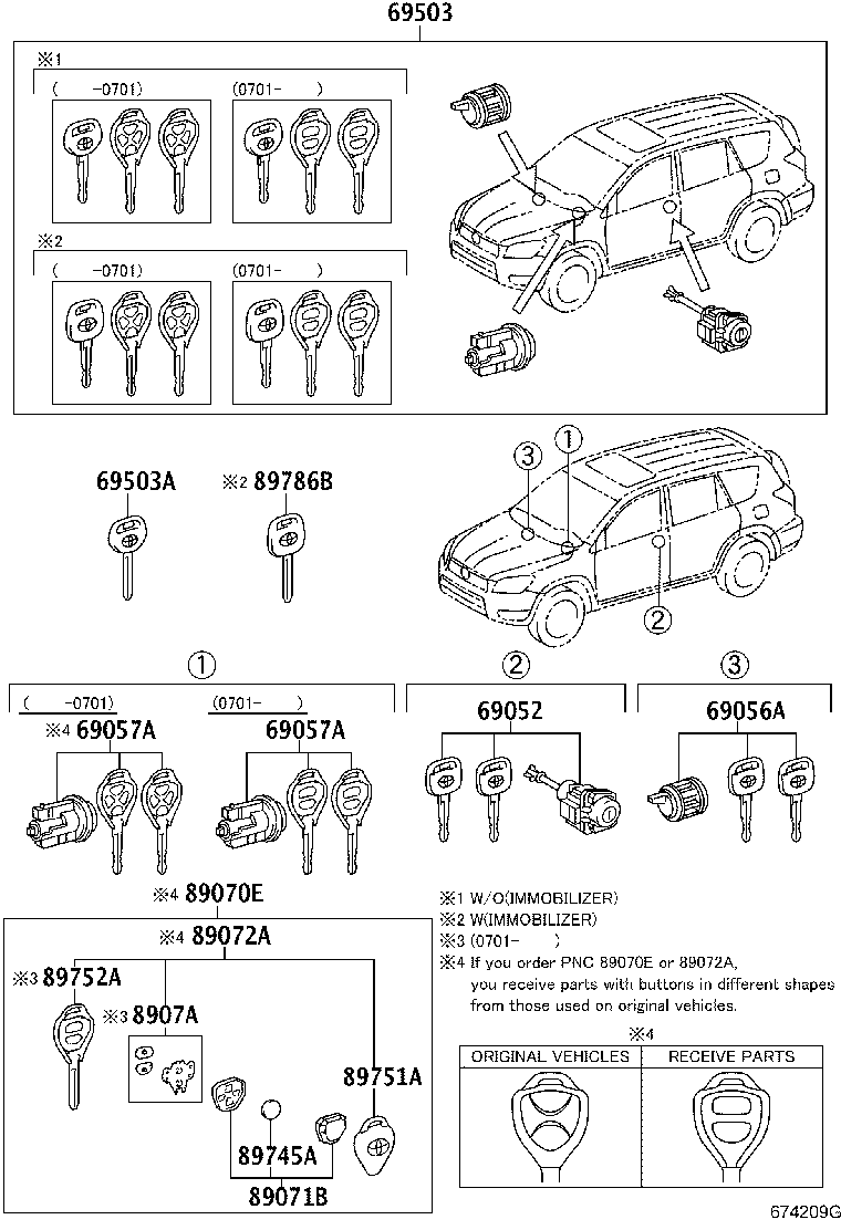 69005-42510 CYLINDER SET, LOCK product image