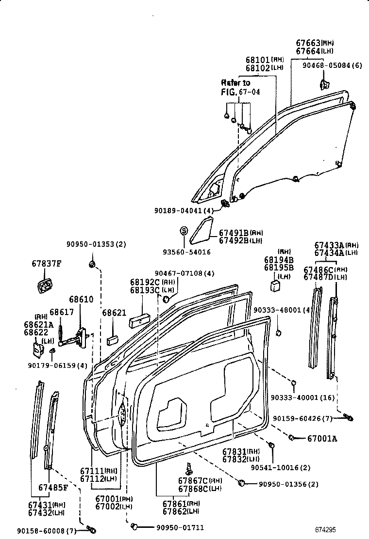 68620-50010 CHECK ASSY, FRONT DOOR product image