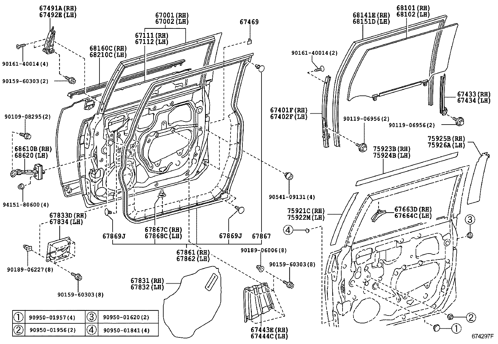 Toyota 67401-35060 FRAME SUB-ASSY, FRONT DOOR, FRONT LOWER RH